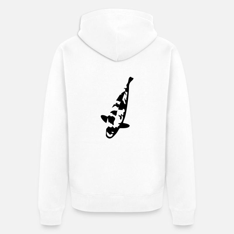 Shusui Koi - Unisex Premium Bio Zip Hoodie - Weiß