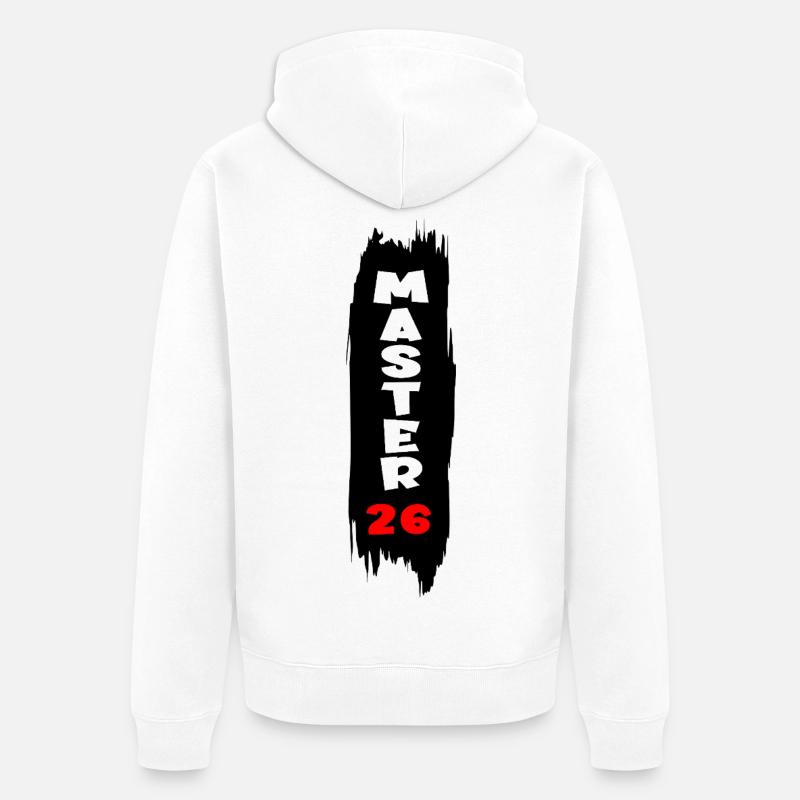 Master 2026 - Unisex Premium Organic Zip Hoodie - white