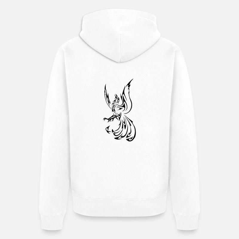 phoenix - Unisex Premium Bio Zip Hoodie - Weiß