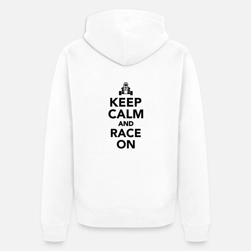 Kart - Unisex Premium Bio Zip Hoodie - Weiß