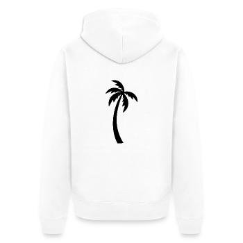 Palme - Veste à capuche bio Premium Unisexe - blanc - Dos - Thijin (182cm)