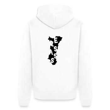 Alsace : Elsass - Veste à capuche bio Premium Unisexe - blanc - Dos - Thijin (182cm)