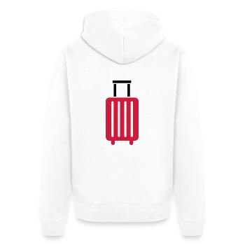 Cas - Veste à capuche bio Premium Unisexe - blanc - Dos - Thijin (182cm)