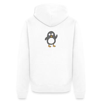 manchot - Veste à capuche bio Premium Unisexe - blanc - Dos - Thijin (182cm)