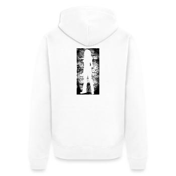 Silhouette Femme | femmes sexy fond sale - Veste à capuche bio Premium Unisexe - blanc - Dos - Thijin (182cm)