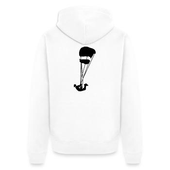 Piqué - Veste à capuche bio Premium Unisexe - blanc - Dos - Thijin (182cm)