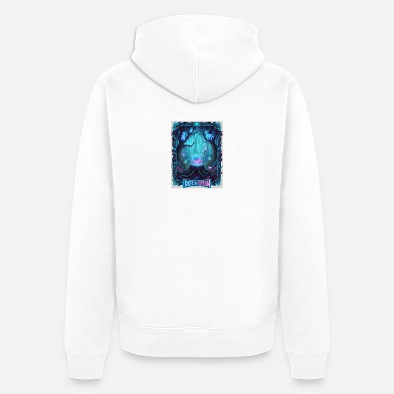 Echos von Elysium - Unisex Premium Bio Zip Hoodie - Weiß