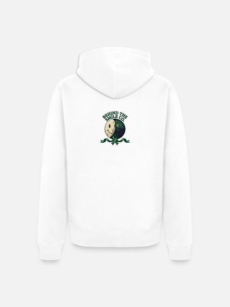 BTSC | Behind The Smile Co. - Unisex Premium Bio Zip Hoodie - Weiß