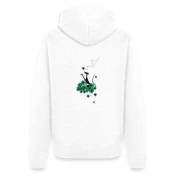 porte-bonheur - Veste à capuche bio Premium Unisexe - blanc - Dos - Thijin (182cm)