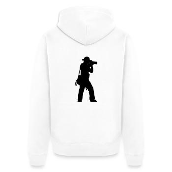 photographer - Veste à capuche bio Premium Unisexe - blanc - Dos - Thijin (182cm)