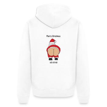 Rude Santa - Veste à capuche bio Premium Unisexe - blanc - Dos - Thijin (182cm)