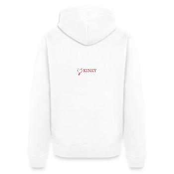 Kinky Line - Unisex Premium Organic Zip Hoodie - white - Back - Thijin (182cm)