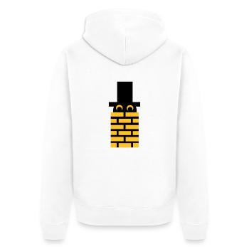 Ramoneur - Veste à capuche bio Premium Unisexe - blanc - Dos - Thijin (182cm)