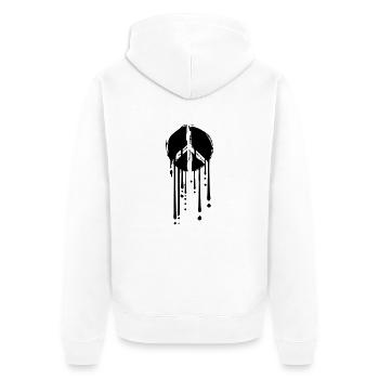 graffiti gouttes cercle de la paix rond symbole paix l - Veste à capuche bio Premium Unisexe - blanc - Dos - Thijin (182cm)