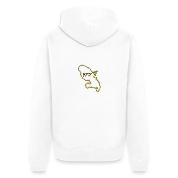 carte martinik or - Veste à capuche bio Premium Unisexe - blanc - Dos - Thijin (182cm)