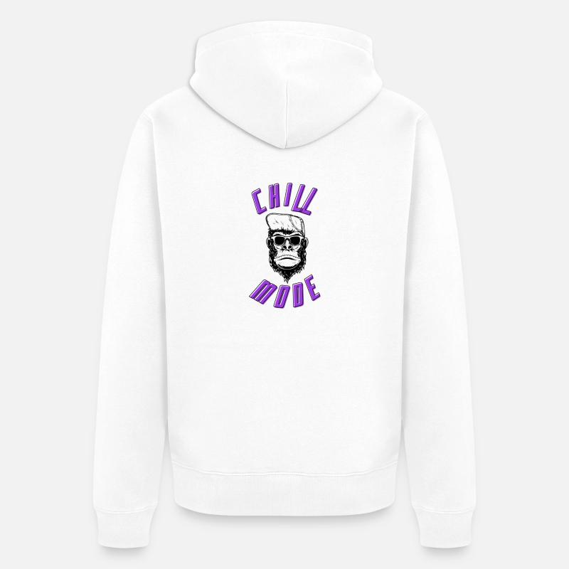 Singe réfrigéré - Veste à capuche bio Premium Unisexe - blanc