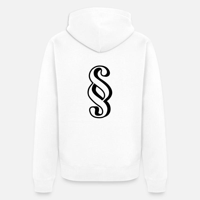 Paragraph - Unisex Premium Bio Zip Hoodie - Weiß