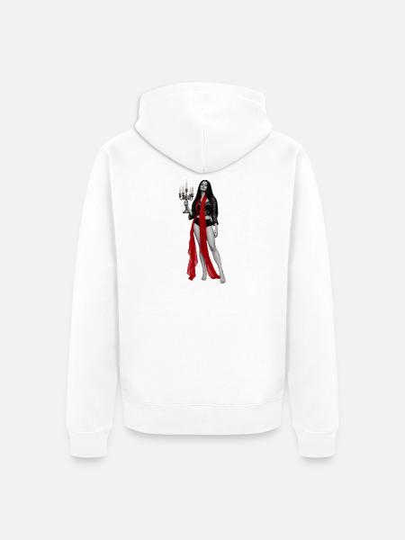 GIFTES IKON - Unisex Premium Bio Zip Hoodie - Weiß