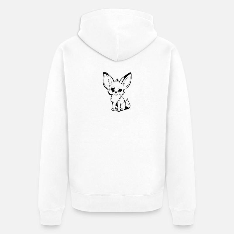 Fennec - Veste à capuche bio Premium Unisexe - blanc
