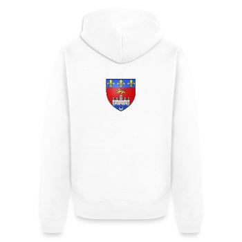 Blason Bordeaux - Veste à capuche bio Premium Unisexe - blanc - Dos - Thijin (182cm)