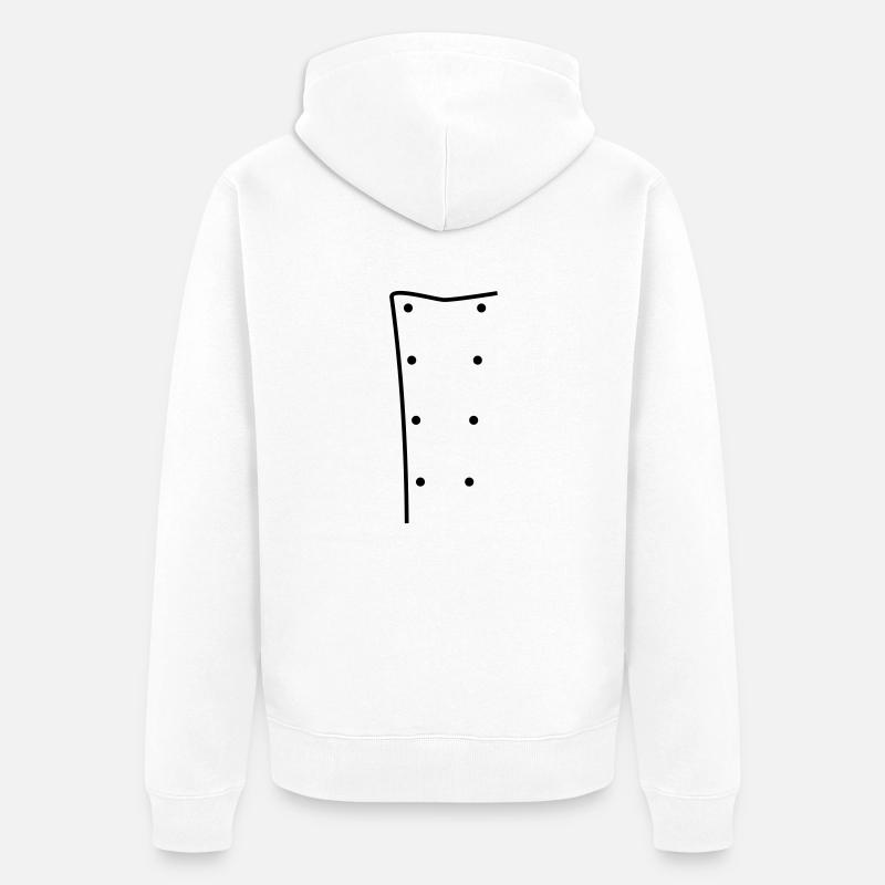 Veste de chef - Veste à capuche bio Premium Unisexe - blanc