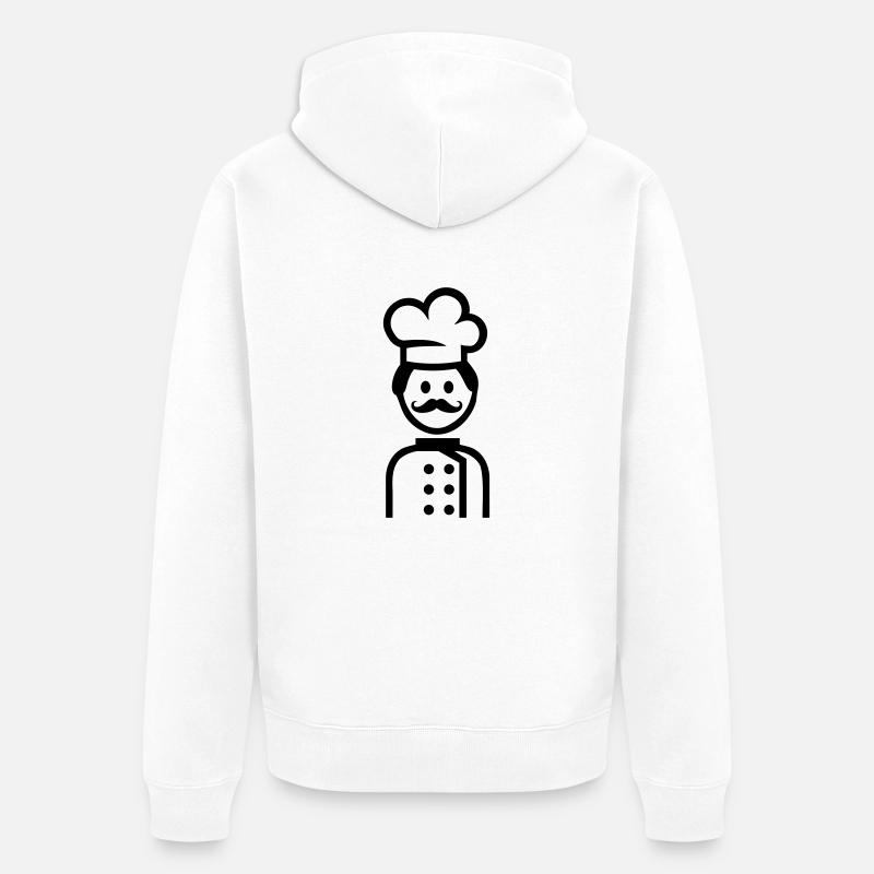 Cuisinier - Veste à capuche bio Premium Unisexe - blanc