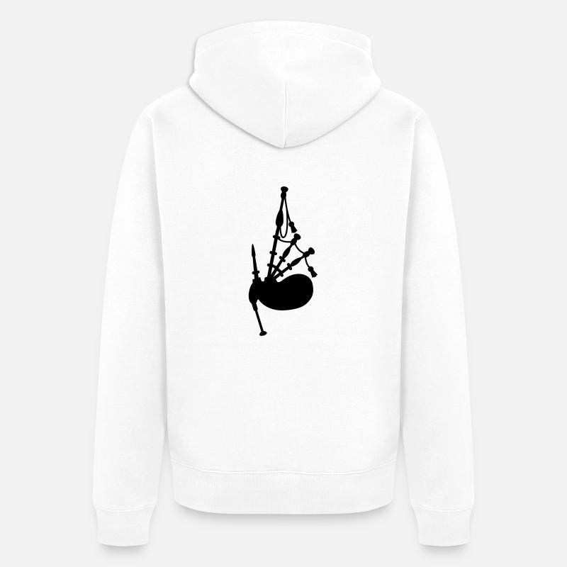 Cornemuse - Veste à capuche bio Premium Unisexe - blanc