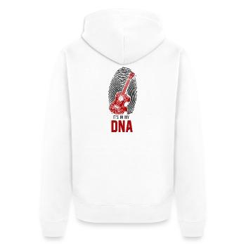Hawaiian Ukulele Uke Fingerprint - Unisex Premium Bio Zip Hoodie - Weiß - Hinten - Thijin (182cm)