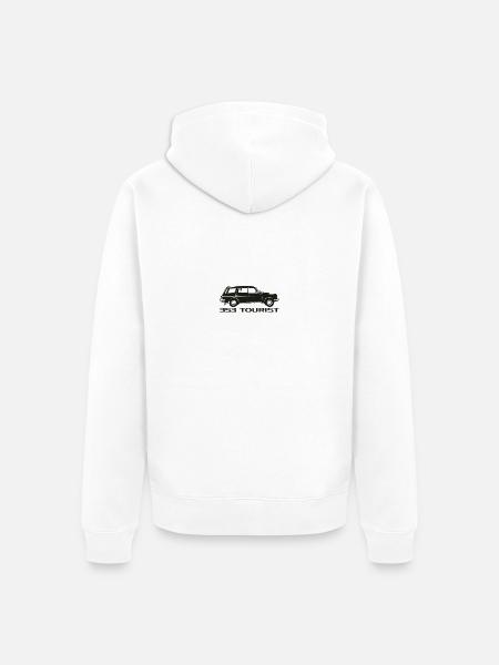 Wartburg w353 Tourist - Unisex Premium Bio Zip Hoodie - Weiß