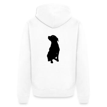 Chien - Veste à capuche bio Premium Unisexe - blanc - Dos - Thijin (182cm)