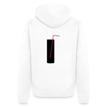 Collinsglas Zombie - Unisex Premium Bio Zip Hoodie - Weiß - Hinten - Thijin (182cm)