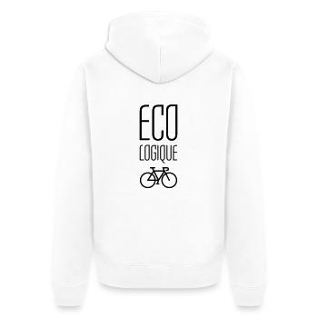 Cyclisme / Cycliste / Vélo / BMX / VTT / Sport - Veste à capuche bio Premium Unisexe - blanc - Dos - Thijin (182cm)