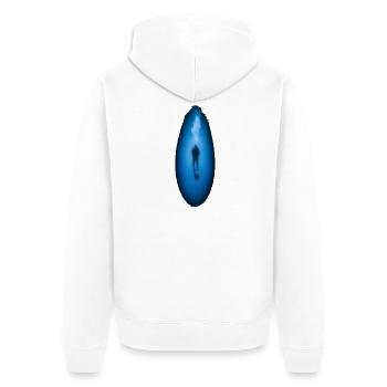 Deep Sea Diver Underwater Adventure Ocean - Unisex Premium Organic Zip Hoodie - white - Back - Thijin (182cm)