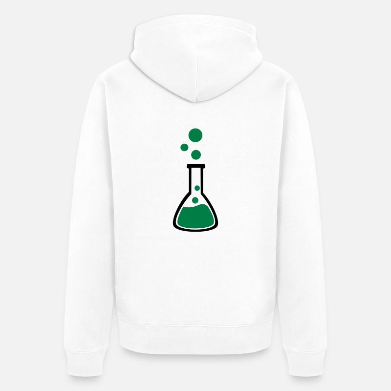 Eprouvette - Veste à capuche bio Premium Unisexe - blanc