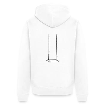 balançoire belle aire de jeux balançoire amusement assis - Veste à capuche bio Premium Unisexe - blanc - Dos - Thijin (182cm)