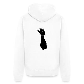 Saupoudrer de sel - Veste à capuche bio Premium Unisexe - blanc - Dos - Thijin (182cm)