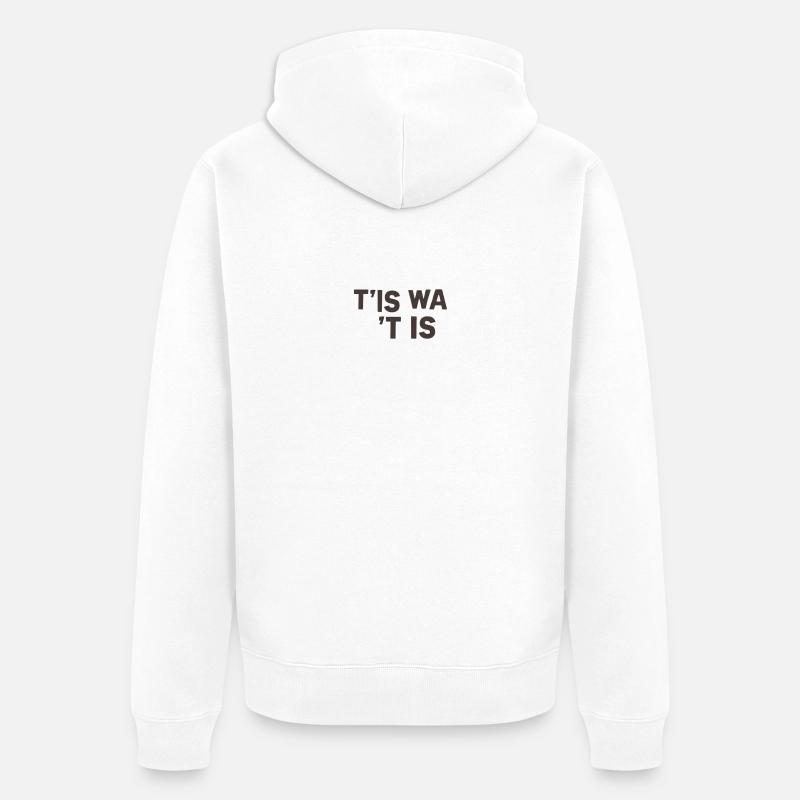 C’est comme ça - Veste à capuche bio Premium Unisexe - blanc