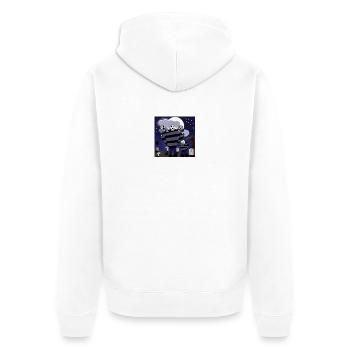 Prisonniers dans l’ombre dans le cimetière - Veste à capuche bio Premium Unisexe - blanc - Dos - Thijin (182cm)