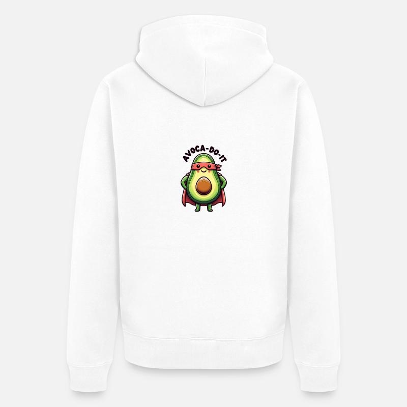 Avoca-Do-It - Unisex Premium Bio Zip Hoodie - Weiß