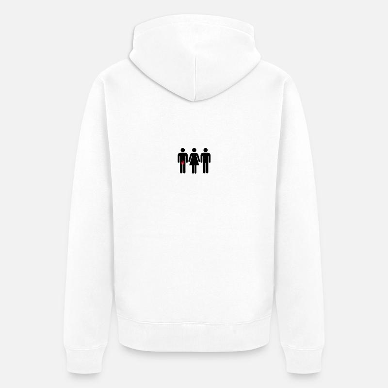 Relation cocu - Veste à capuche bio Premium Unisexe - blanc