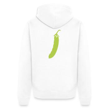 haricot vert - Veste à capuche bio Premium Unisexe - blanc - Dos - Thijin (182cm)