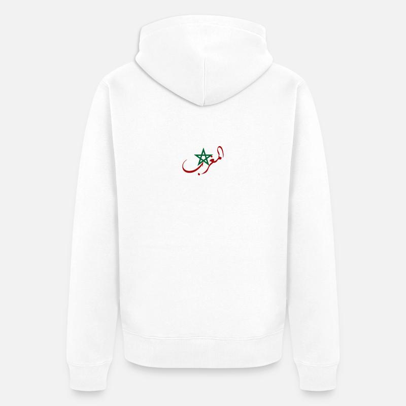Le maroc - Veste à capuche bio Premium Unisexe - blanc
