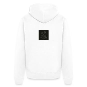 Spruch Pferde - Haflinger - kannste den - Unisex Premium Bio Zip Hoodie - Weiß - Hinten - Thijin (182cm)