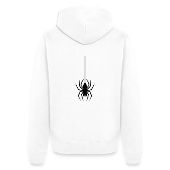 fil en rappel toile d'araignée araignée logo design dégoût - Veste à capuche bio Premium Unisexe - blanc - Dos - Thijin (182cm)