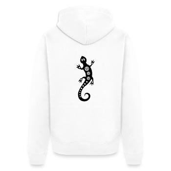 salamander03 - Veste à capuche bio Premium Unisexe - blanc - Dos - Thijin (182cm)