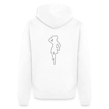 Funkenmarie - Tanzmariechen - Tanzmarie - Unisex Premium Bio Zip Hoodie - Weiß - Hinten - Thijin (182cm)
