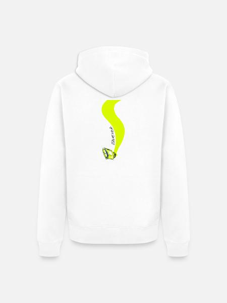 Höhepunkt - Unisex Premium Bio Zip Hoodie - Weiß