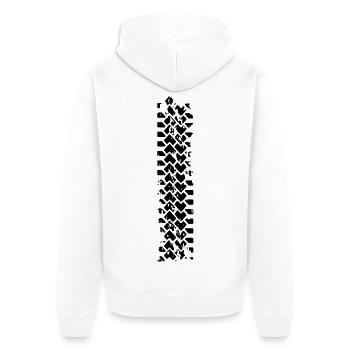 Burn to be wild 1 - Veste à capuche bio Premium Unisexe - blanc - Dos - Thijin (182cm)