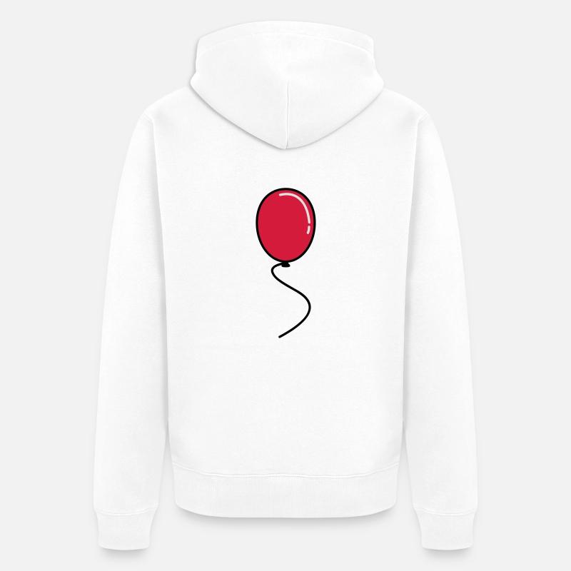 ballon_f3 - Veste à capuche bio Premium Unisexe - blanc
