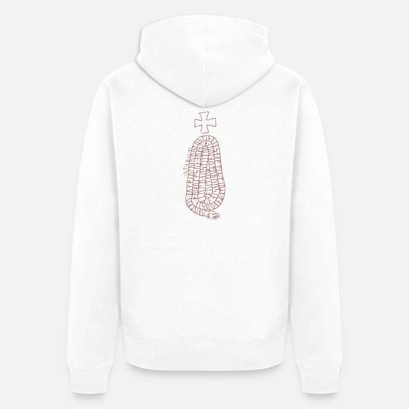 RUNSTEN, JÄRVSÖ - Unisex Premium Bio Zip Hoodie - Weiß